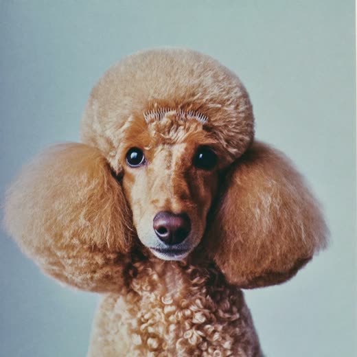 A poodle after a clip